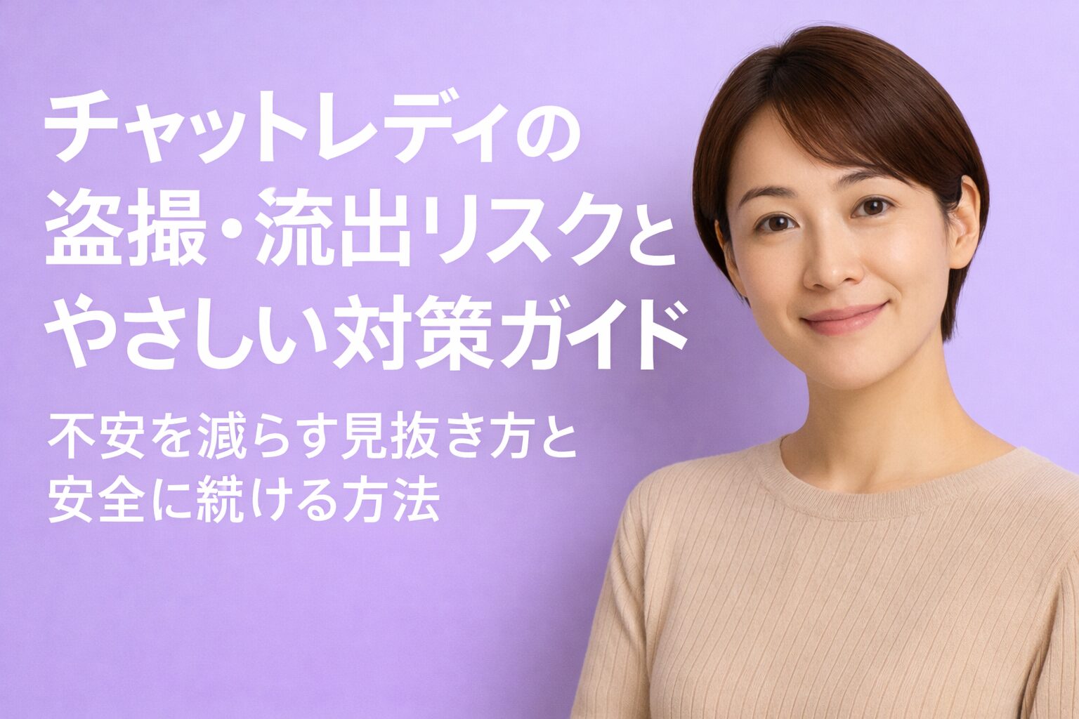 チャットレディの盗撮・流出リスクと対策を解説する元チャットレディでスタジオスタッフのアイキャッチ画像